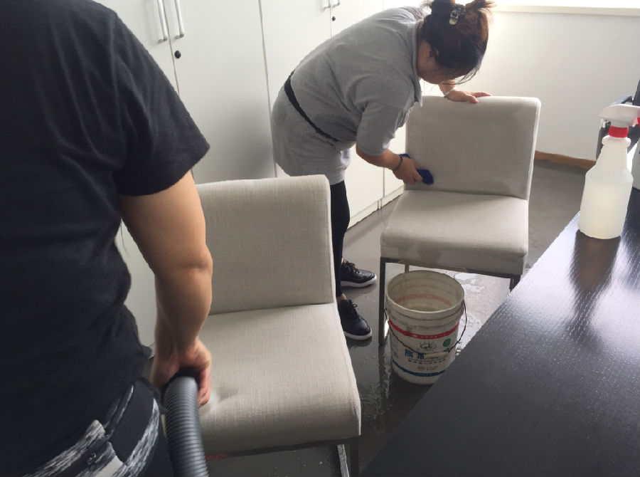 梁园区沙发清洗案例